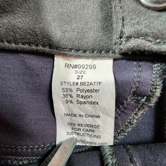 Level 99 Janice Skinny Gray Ponte Pants BE2A77F Womens Size 27 - Picture 5 of 13